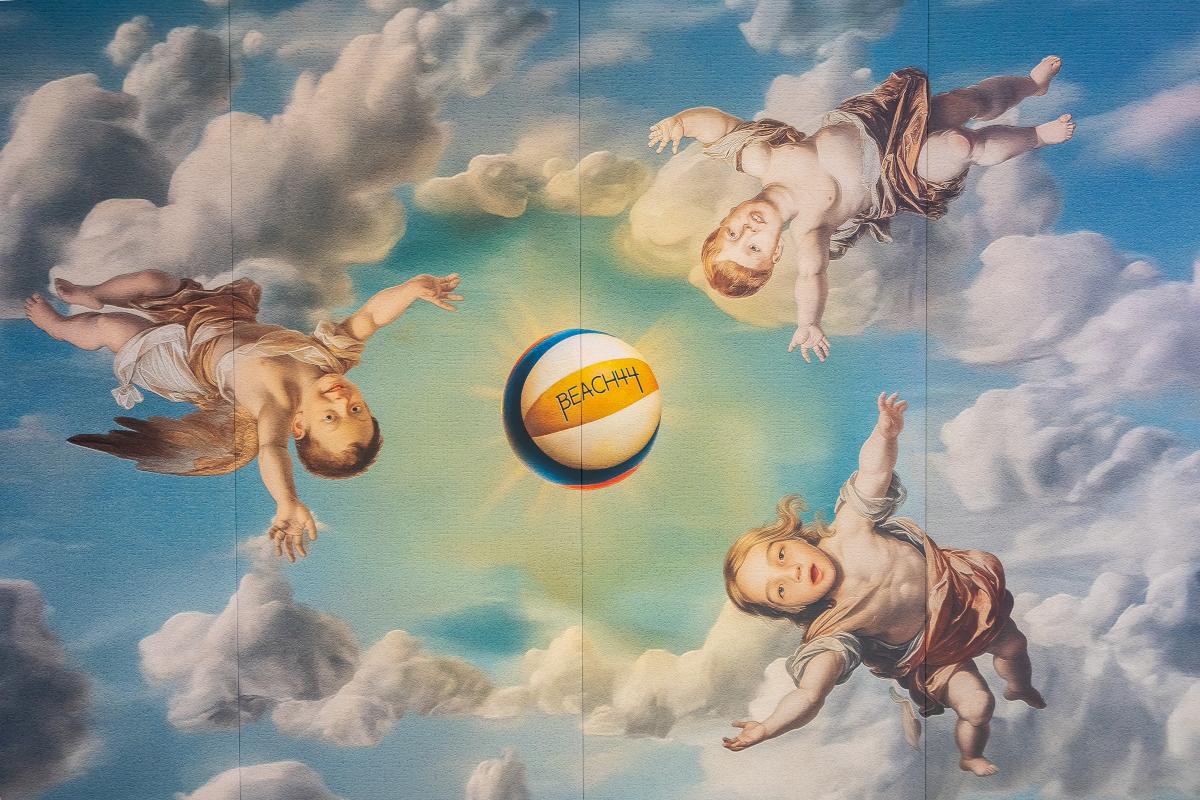 Kuvallinen akustiikapaneeli katossa 3