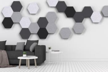 Hush Light Hexagon Acoustic Panel